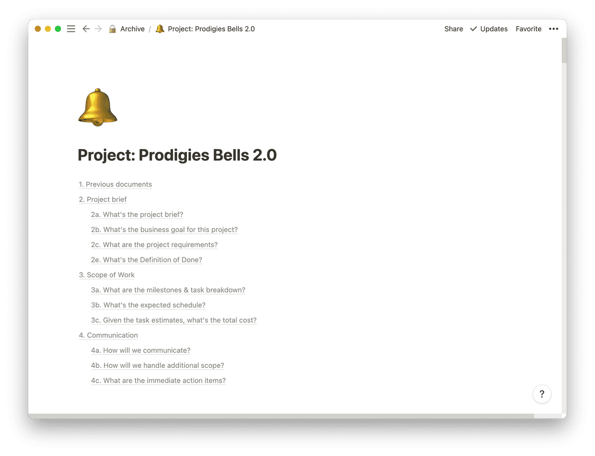 Prodigies Bells project document